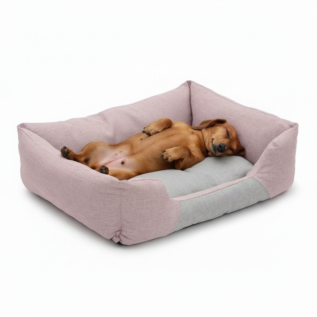 Belly-up dachshund no label